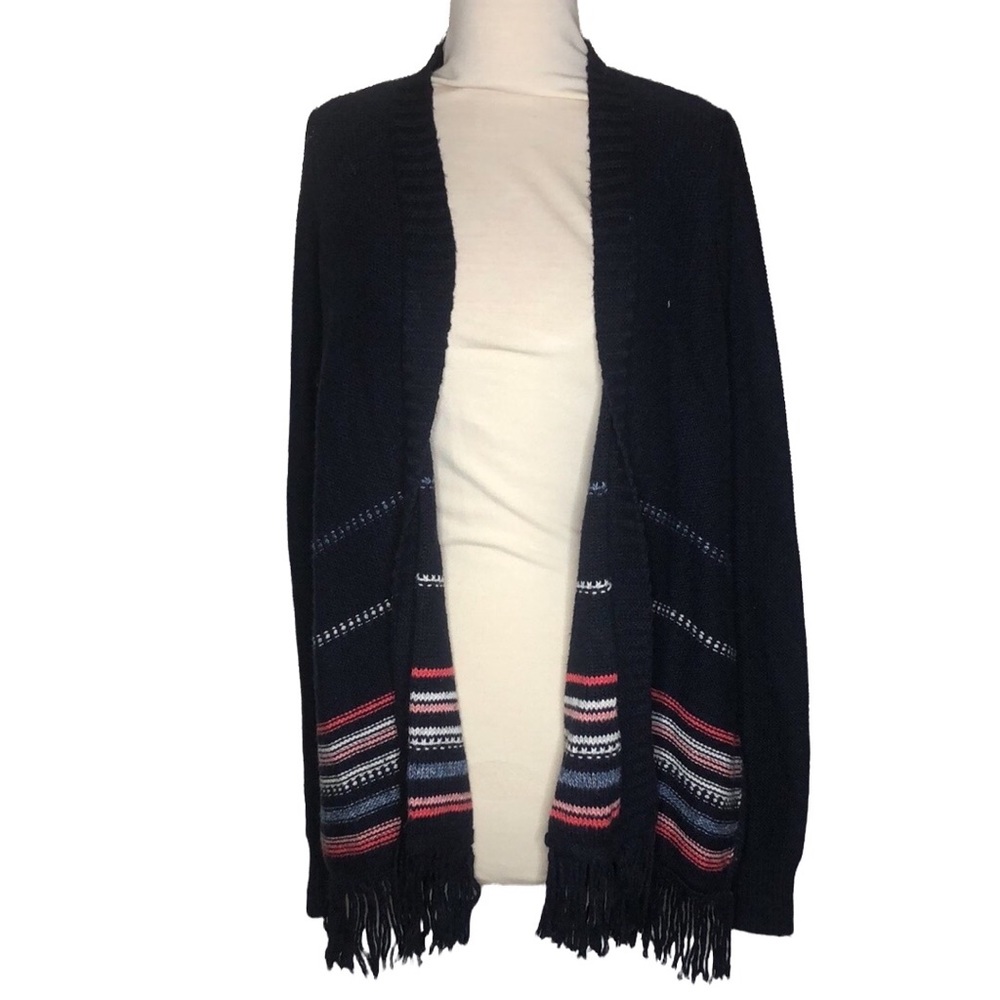 Hollister Navy Blue Open Cardigan size L